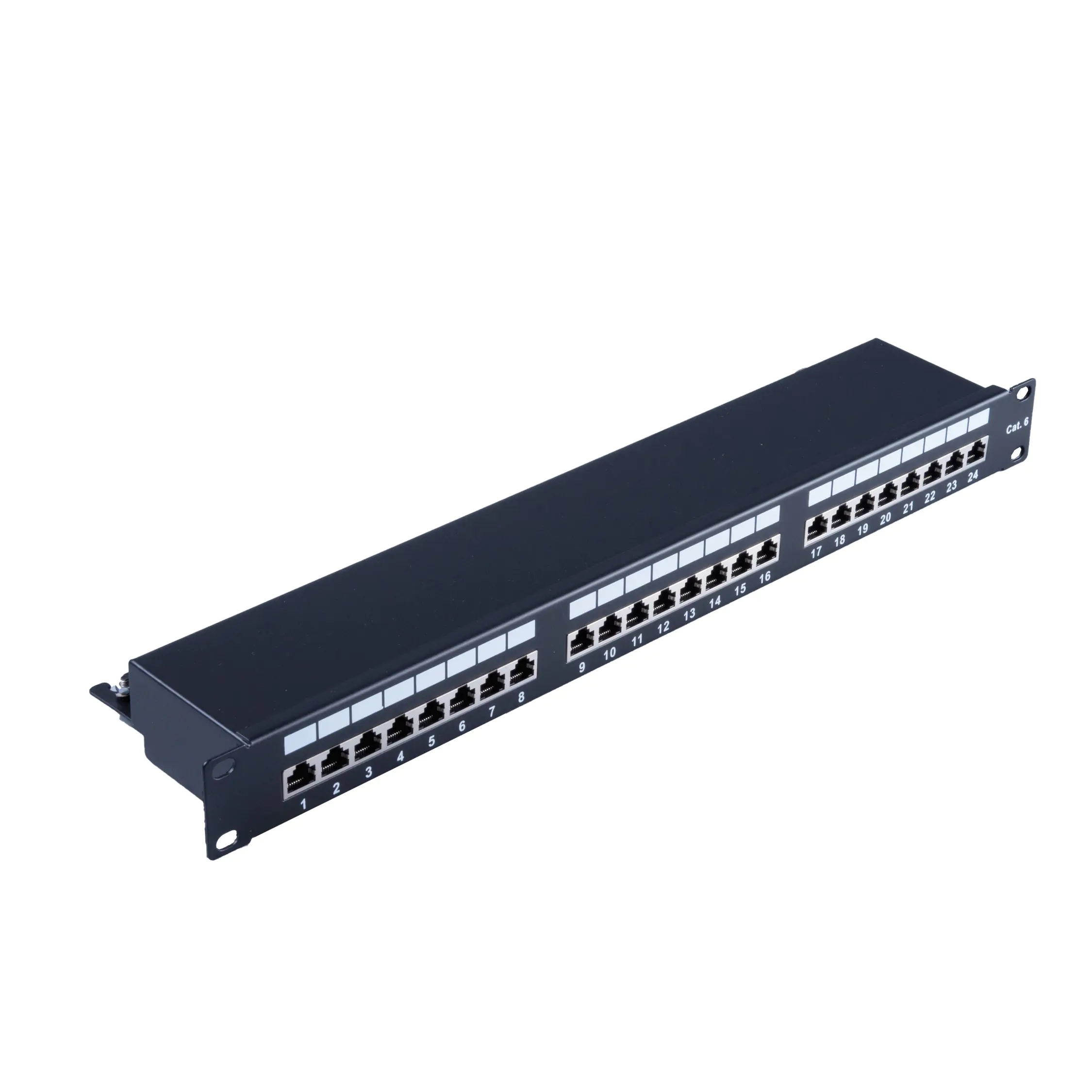 Bayko Patchfeld cat 6 19" 1HE Patchpanel 24 Port schwarz