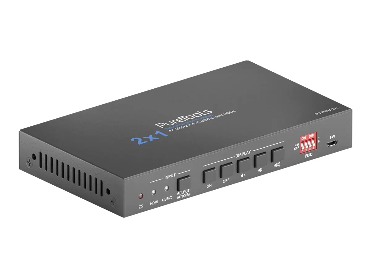 PureLink PureTools PT-PSW-21C - Multi-Format-auf-HDMI-Konverter / Switcher / Audio Disembedder