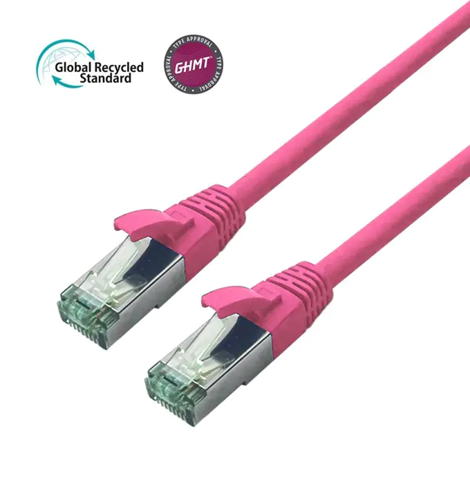 Bayko Patchkabel S/FTP TPE Cat 7 GHMT GRS-zertifiziert magenta 5m