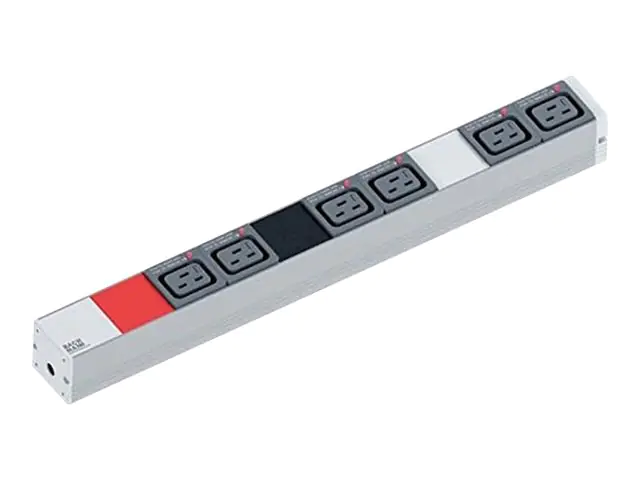 Bachmann IT PDU Basic - Stromverteilungseinheit (Rack - einbaufähig) - Wechselstrom 400 V - 3 Phasen - Ausgangsanschlüsse: 6 - 1U - 48.3 cm (19")