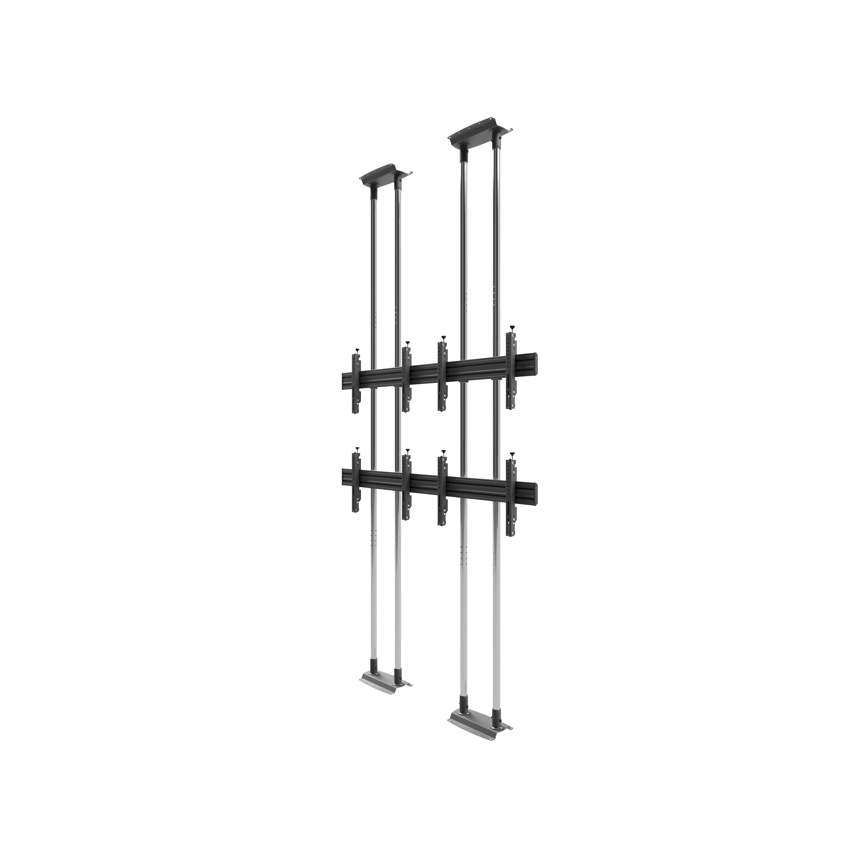 edbak -Video Wall Bolt Down Floor-to-Ceiling Mount modular 2x2, für 42"-47" Bildschirme, Querformat