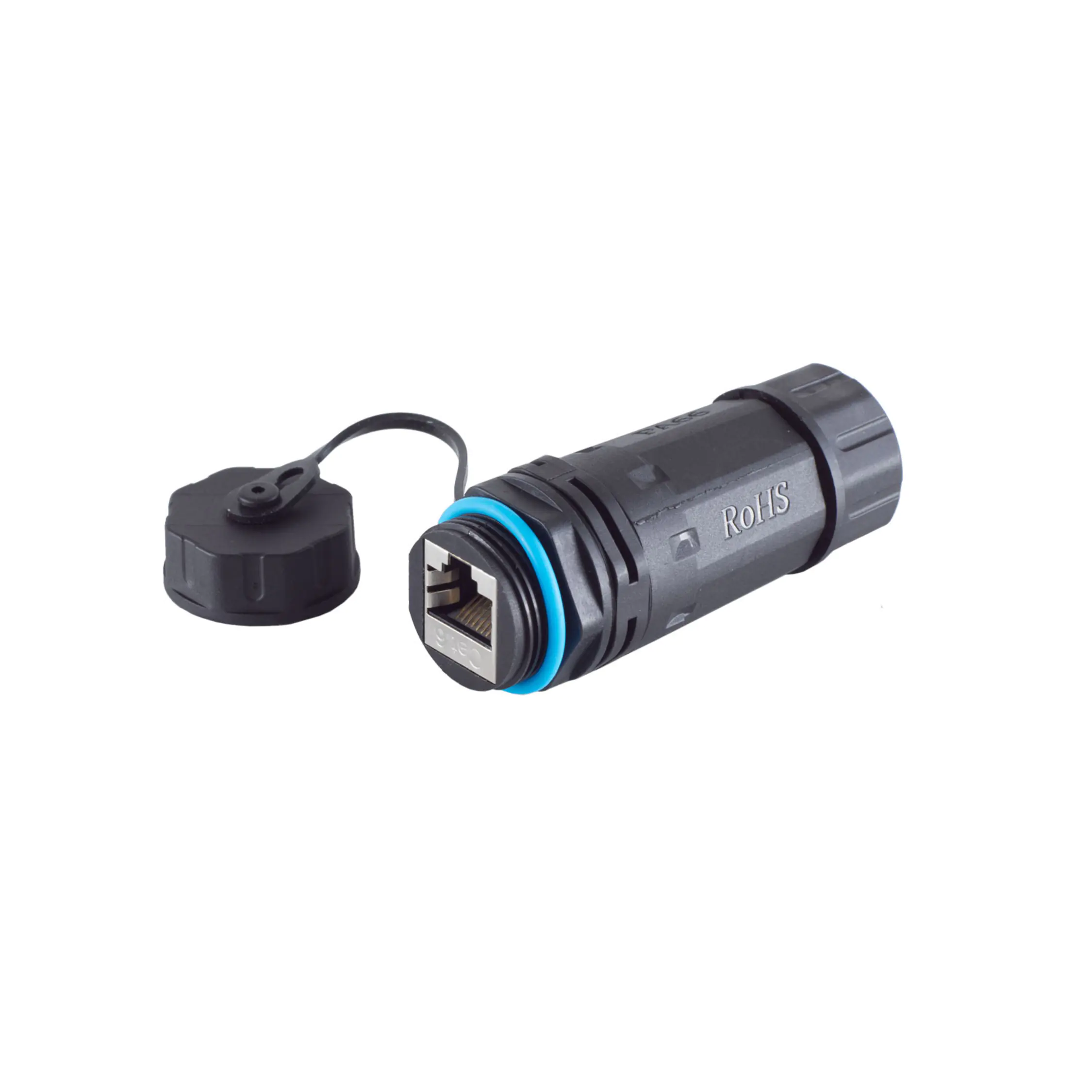 Bayko Netzwerkadapteradapter Patchkabelkupplung LSA Verbinder, CAT 6, IP68, Outdoor, kurz