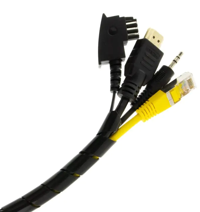 Bayko Spiral-Kabelschlauch ø 9 - 65 mm schwarz, 10m