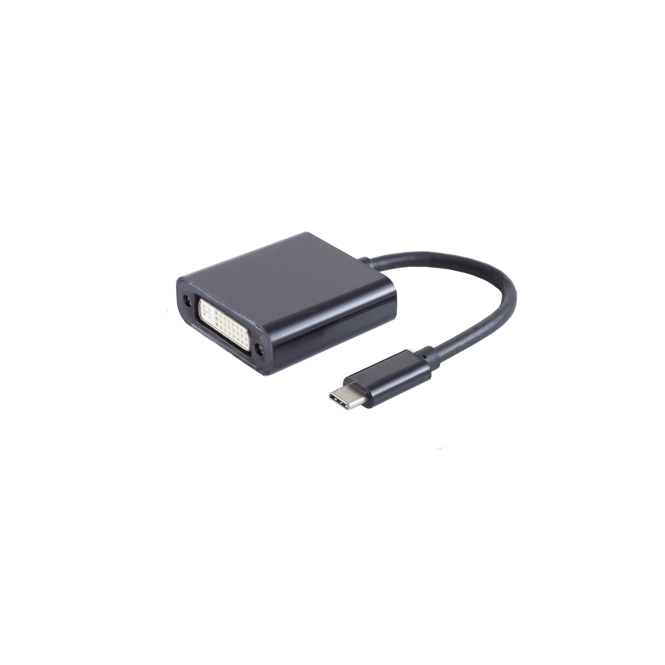 Bayko BASIC USB-C 3.1/DVI Adapter Stecker/Buchse, 4K2K 30Hz, schwarz, 0,1m