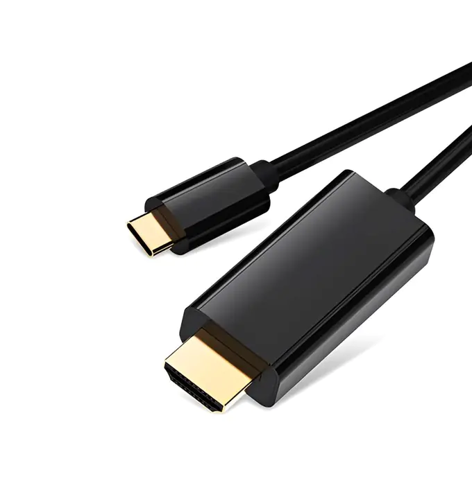 Bayko PERFORMANCE USB-C 3.2/HDMI 2.0 Anschlusskabel Stecker/Stecker, ULTRA HD 4K, schwarz, 2m