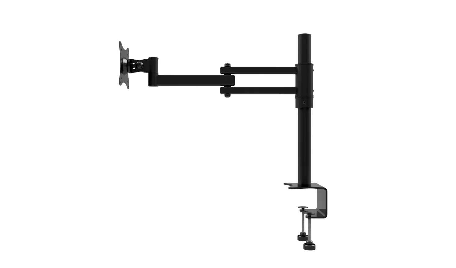 edbak - Desktop-Doppelarmhalterung für 10-29"-Bildschirme, schwarz