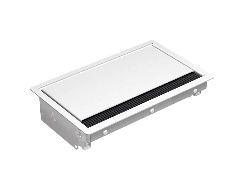 Bachmann CONI short - Steckdosenleiste für bündige Montage - RAL 9010, Satin White