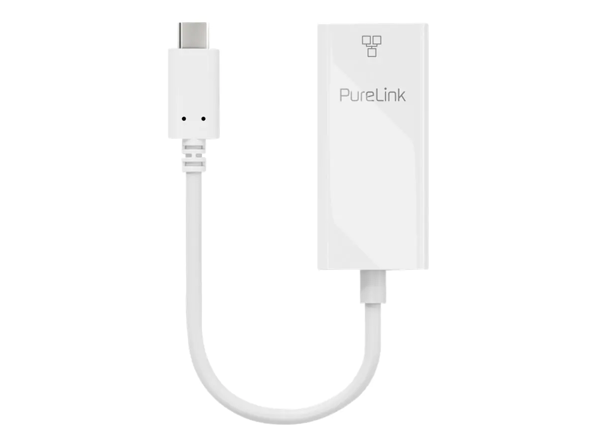 PureLink iSeries - Netzwerkadapter - USB-C - Gigabit Ethernet x 1 - weiß