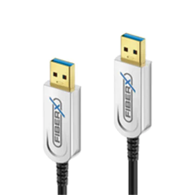 Purelink FiberX Serie, USB 3.1 Glasfaser Kabel USB-A auf USB-A, 12m