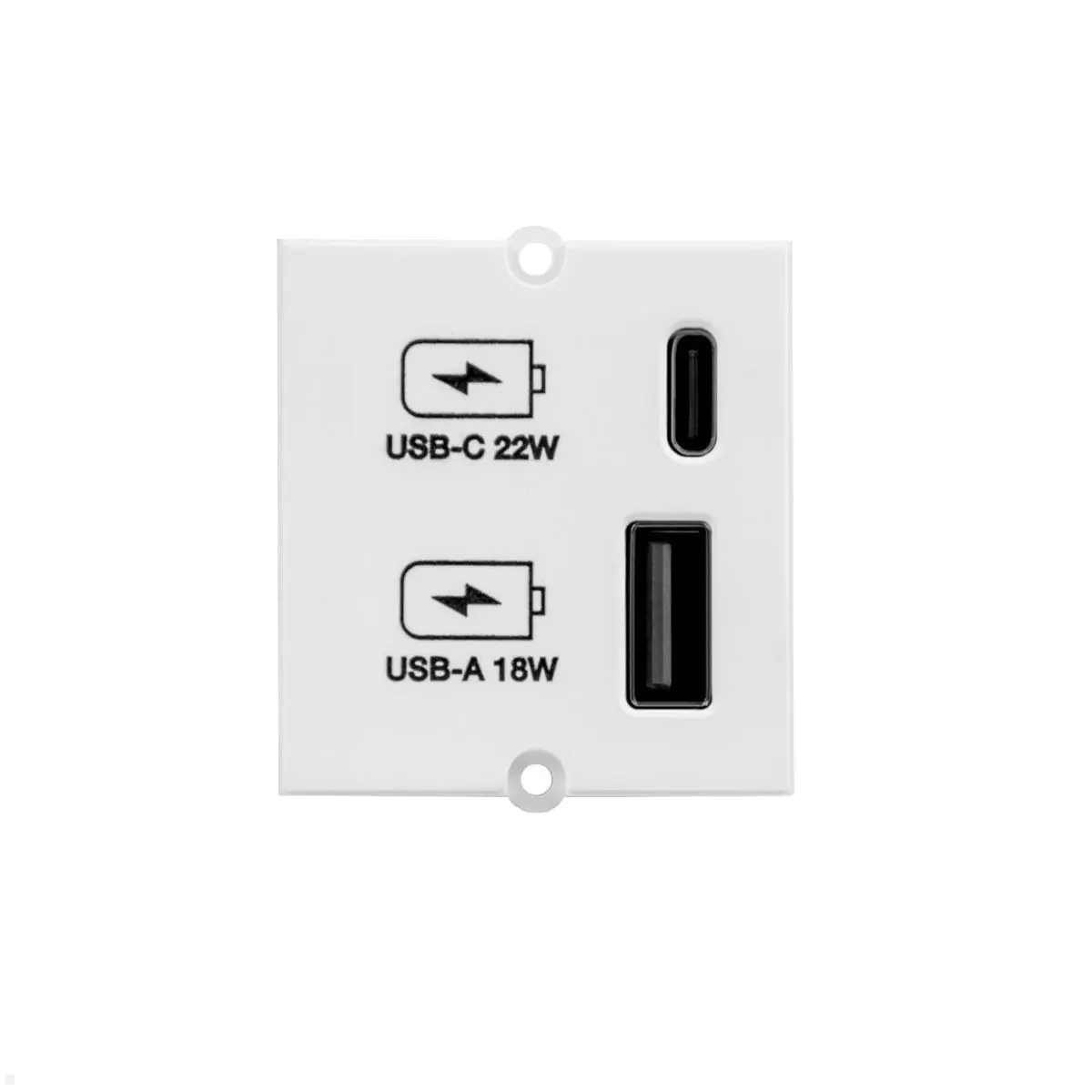 Bachmann Custom Modul USB-Charger mit USB-A und USB-C, weiß