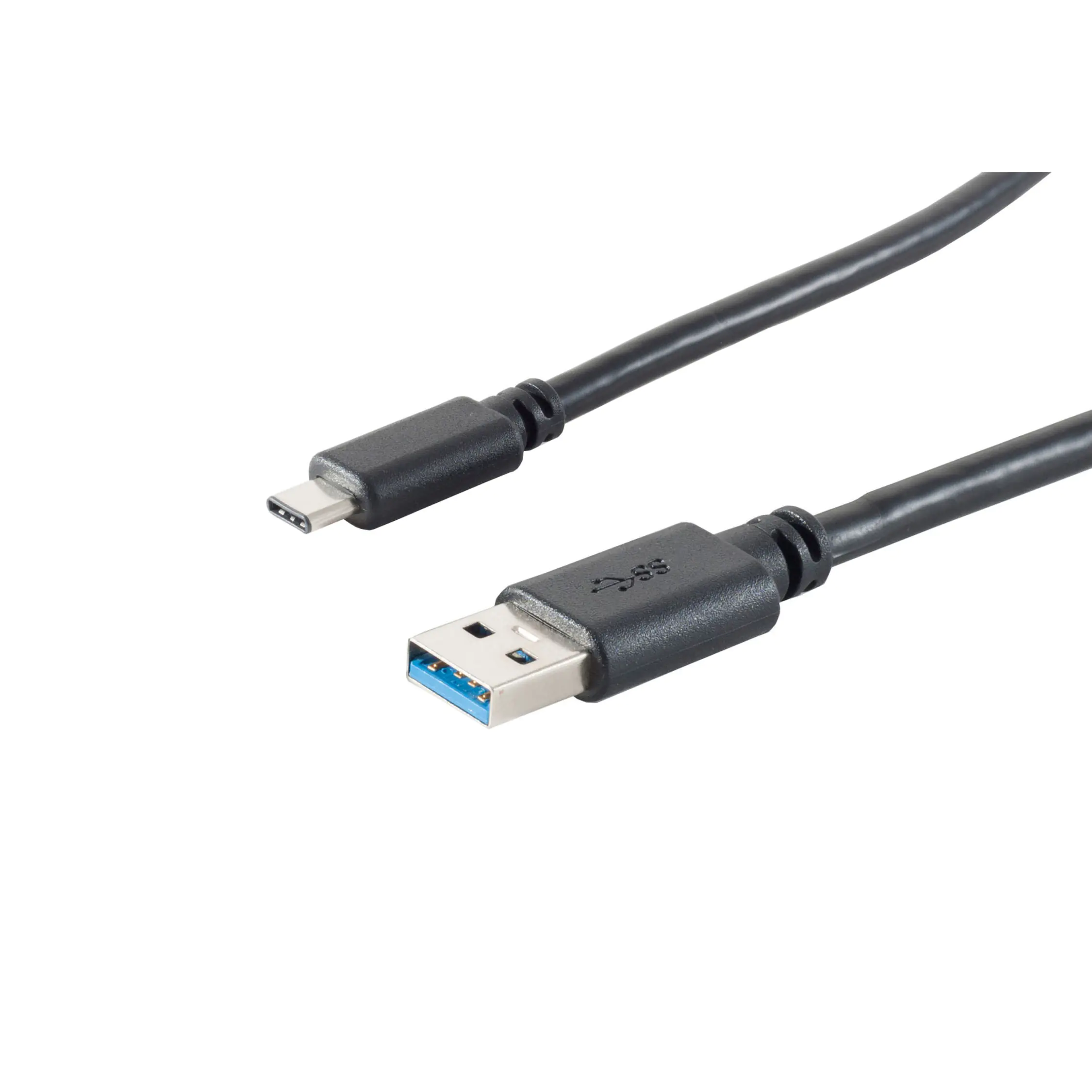 Bayko BASIC USB 3.0/USB-C 3.1 Anschlusskabel Stecker/Stecker, 5Gbps, schwarz, 3,0m