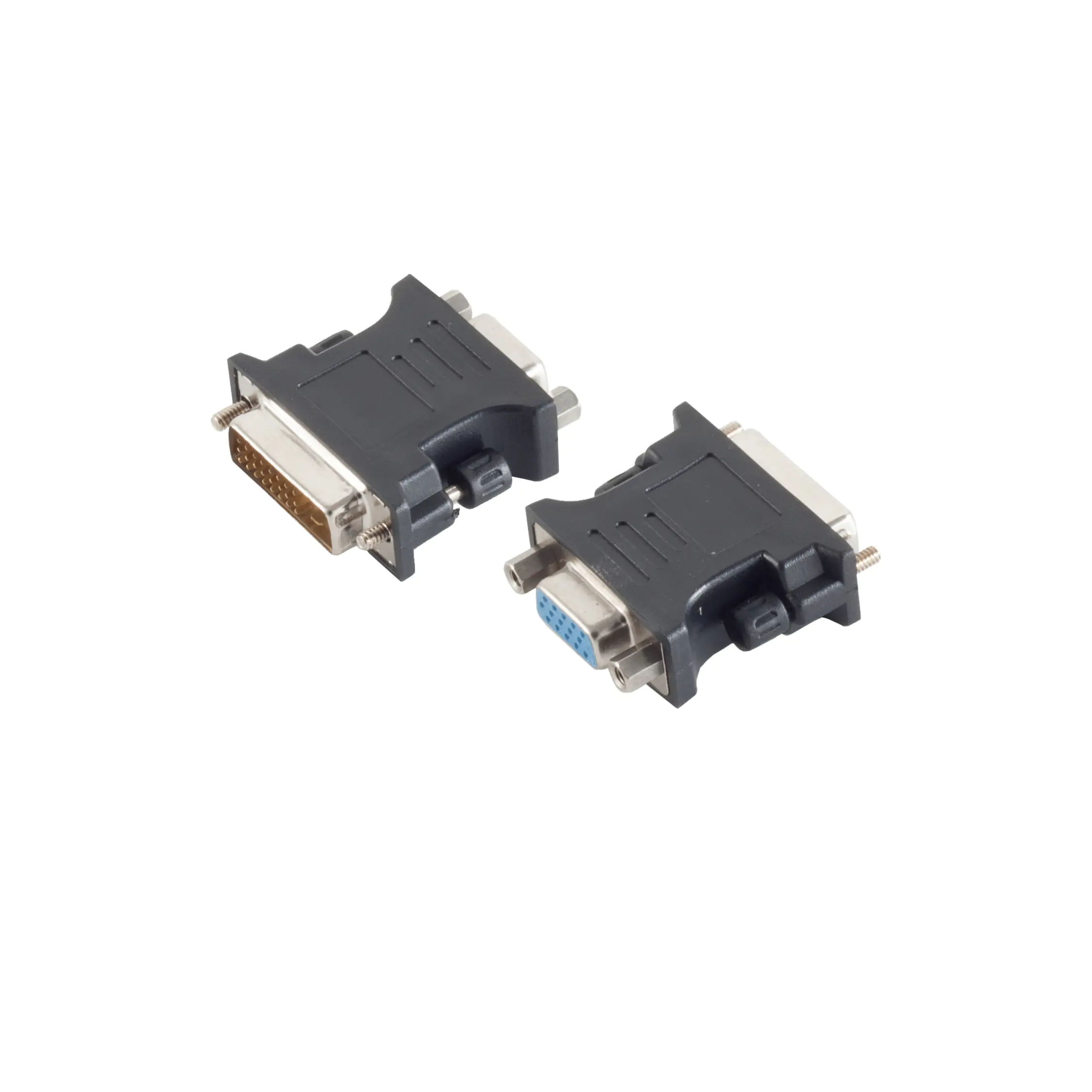 Bayko BASIC DVI-A/VGA Single-Link (12+1), Adapter Stecker/Buchse, FULL HD, schwarz