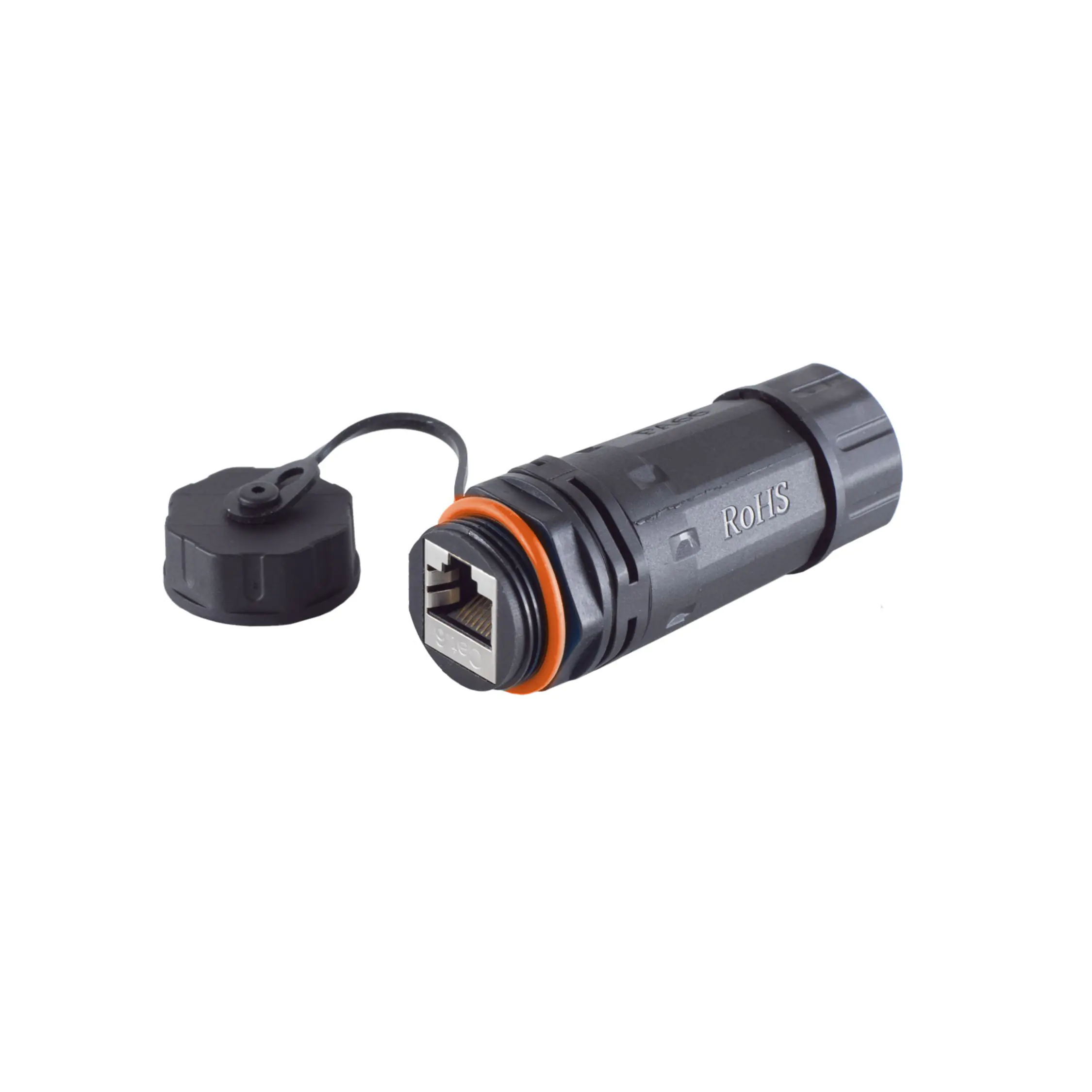 Bayko Netzwerkadapteradapter Patchkabelkupplung LSA Verbinder, CAT 6A, IP68, Outdoor, kurz