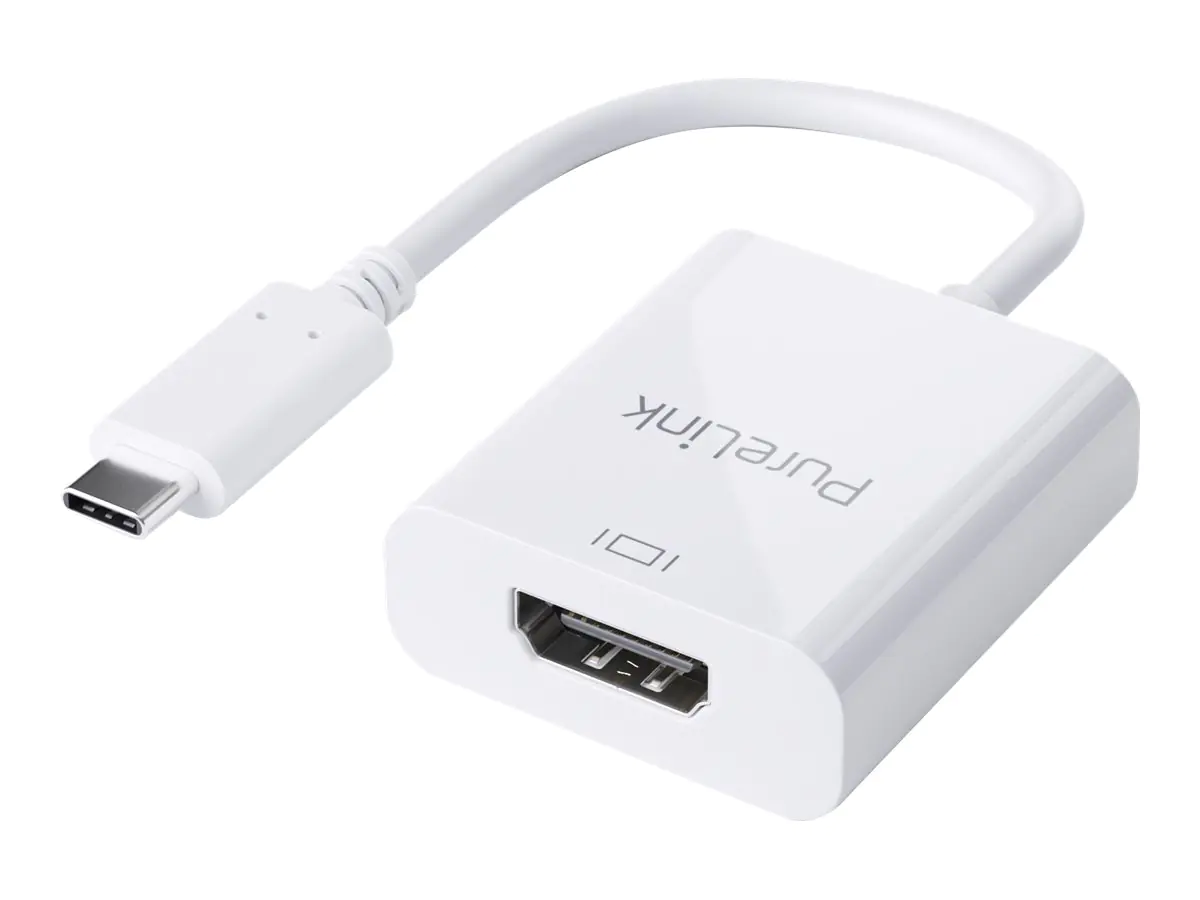 PureLink iSeries - Video- / Audio-Adapter - USB-C männlich zu HDMI weiblich - 10 cm - Dreifachisolierung - weiß - 4K Unterstützung