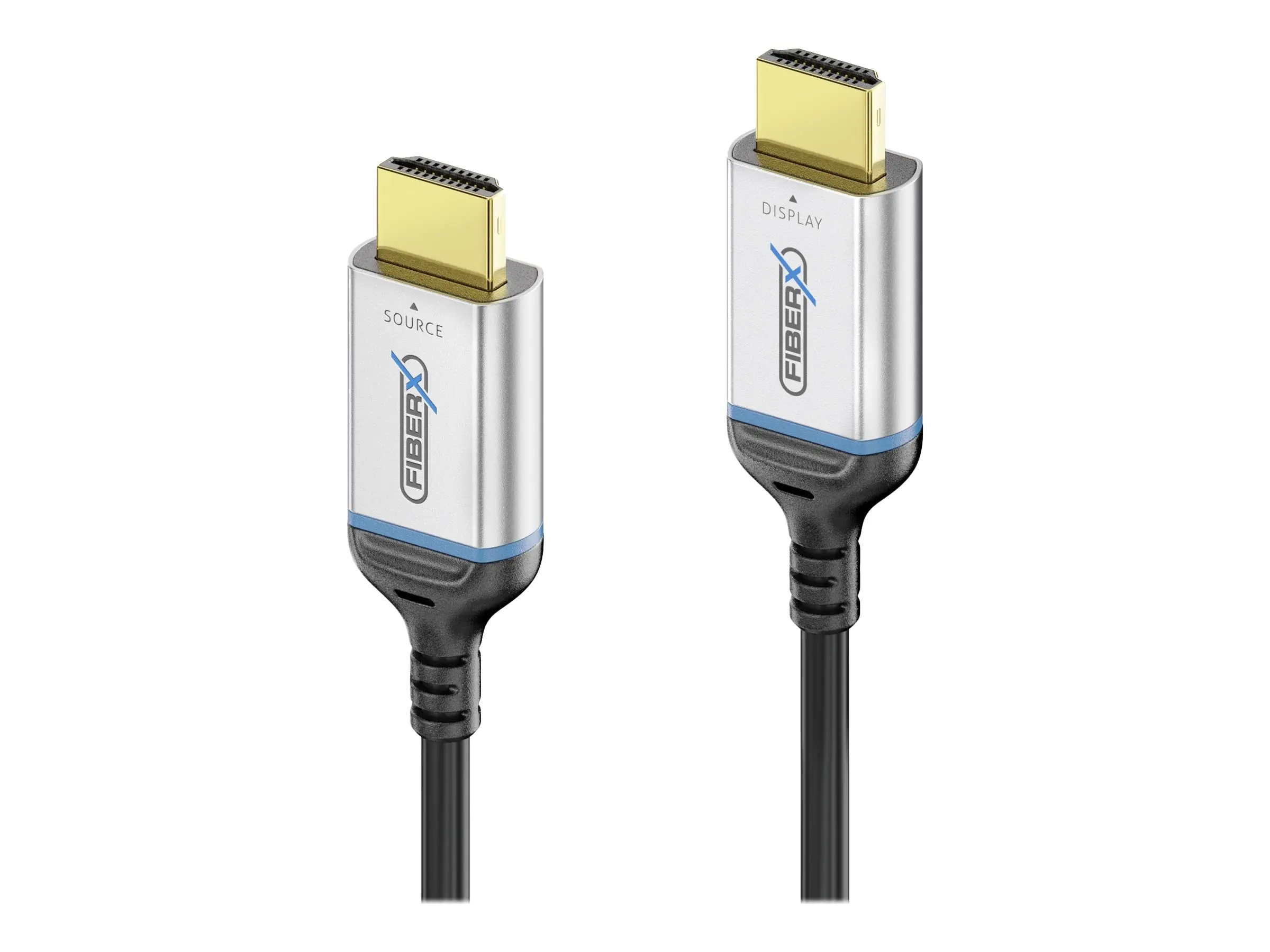 PureLink FiberX Series FX-I380 - Ultra High Speed - HDMI-Kabel - HDMI männlich zu HDMI männlich - 10 m - Hybrid Kupfer/Kohlefaser - Schwarz - rund, unterstützt 8K 60 Hz (7680 x 4320)