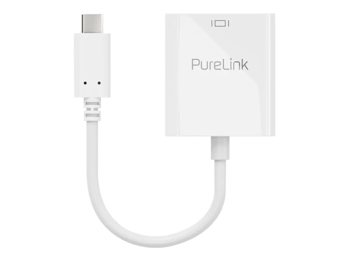 PureLink iSeries - USB/DisplayPort-Adapter - USB-C (M) zu DisplayPort (W) - 10 cm - 2160p-Unterstützung - weiß