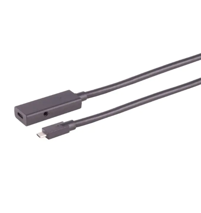 Bayko ACTIVE USB-C 3.2 Gen 2x1 Verlängerungskabel St./Bu., 10Gbps, schwarz, 3,0m