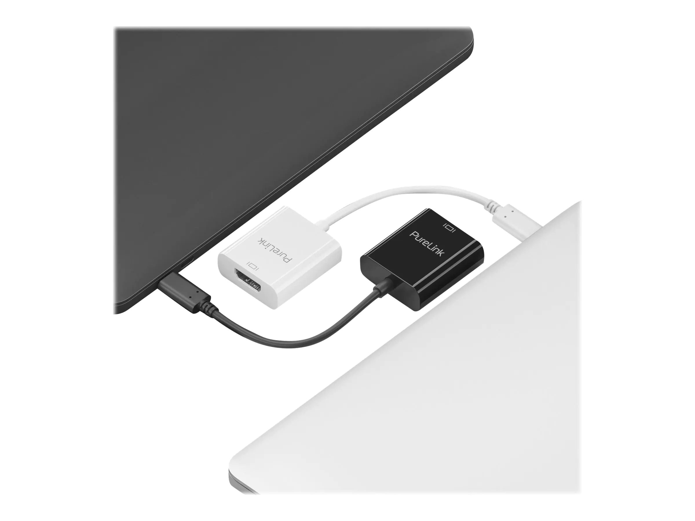 PureLink iSeries - Video- / Audio-Adapter - USB-C männlich zu HDMI weiblich - 10 cm - Dreifachisolierung - Schwarz - 4K Unterstützung